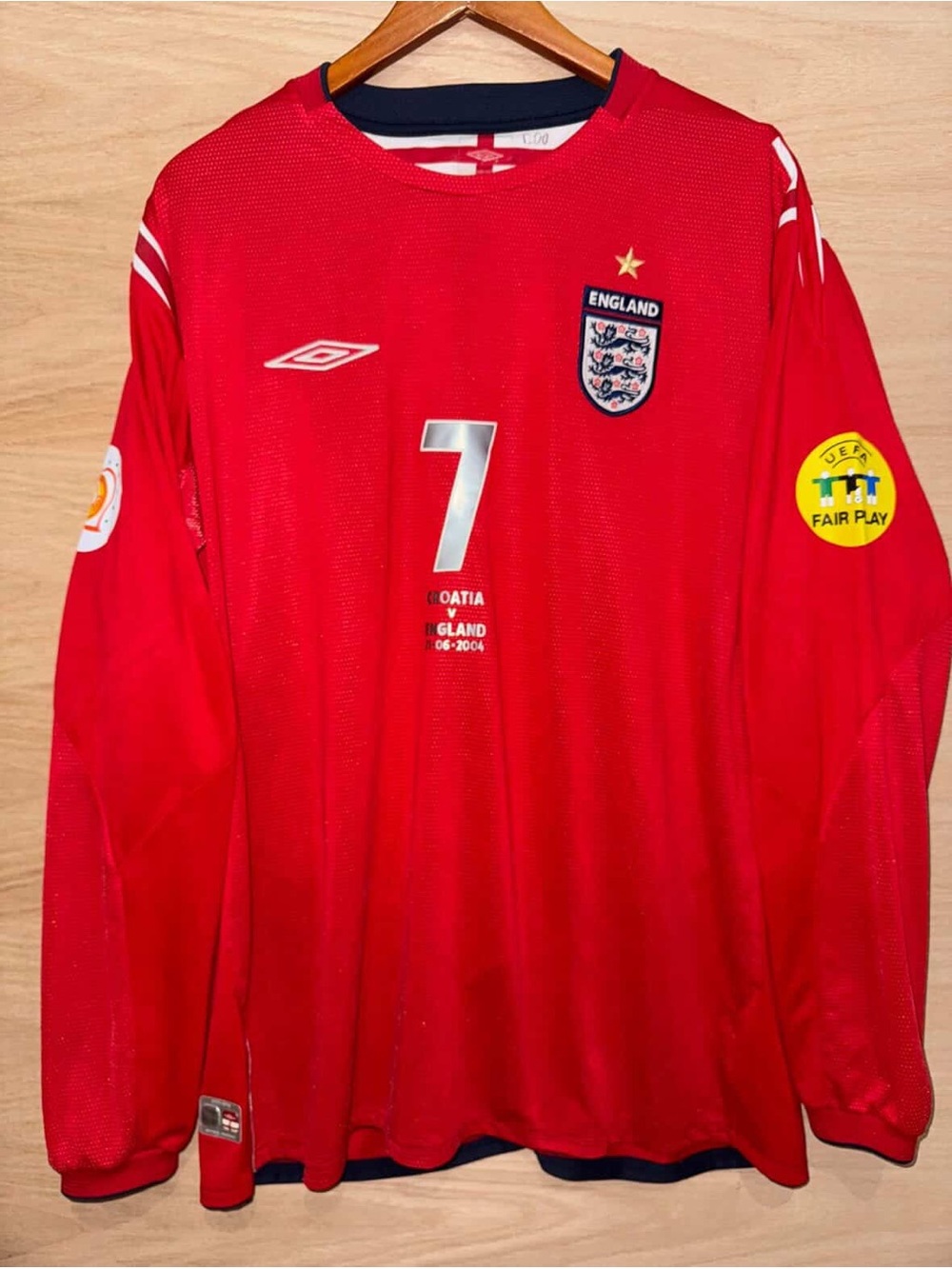 Umbro England Long sleeve match day jersey